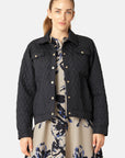 Gewatteerde Jas ALLY03 - 660 Dark Indigo | Dark Indigo | Jacket | Ilse Jacobsen