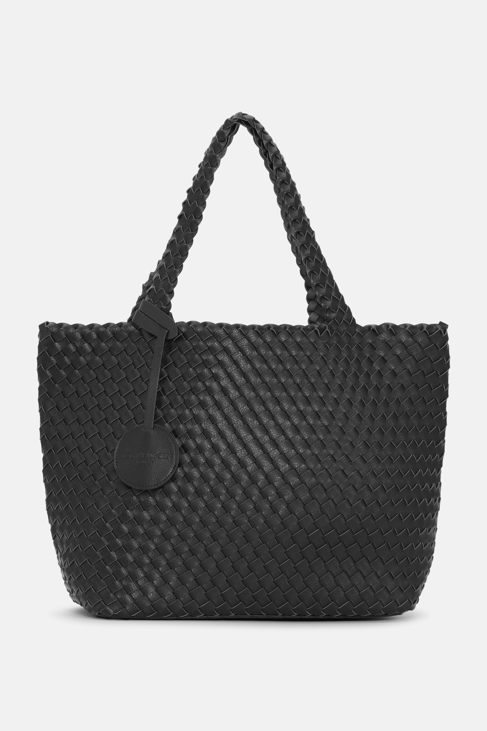 Reversible Tote bag BAG08 M - 001718 Black Metal | Black metal | Bag | Ilse Jacobsen