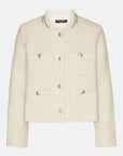 Kort Bouclé Jack BOUCLA01 - 120 Creme | Creme | Jacket | Ilse Jacobsen