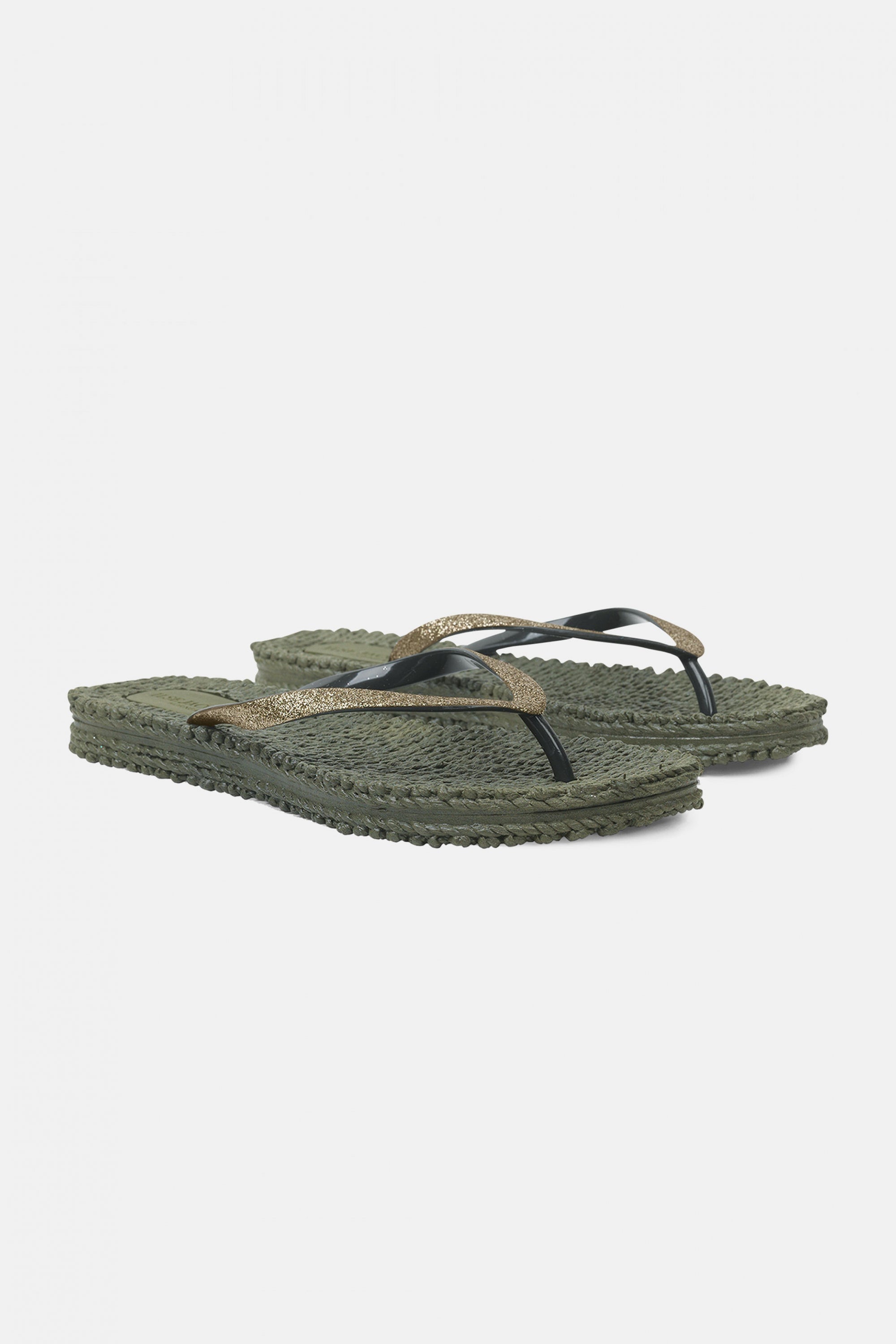 Slippers met glitter CHEERFUL01 - 410 Army | Army | Flip Flop | Ilse Jacobsen