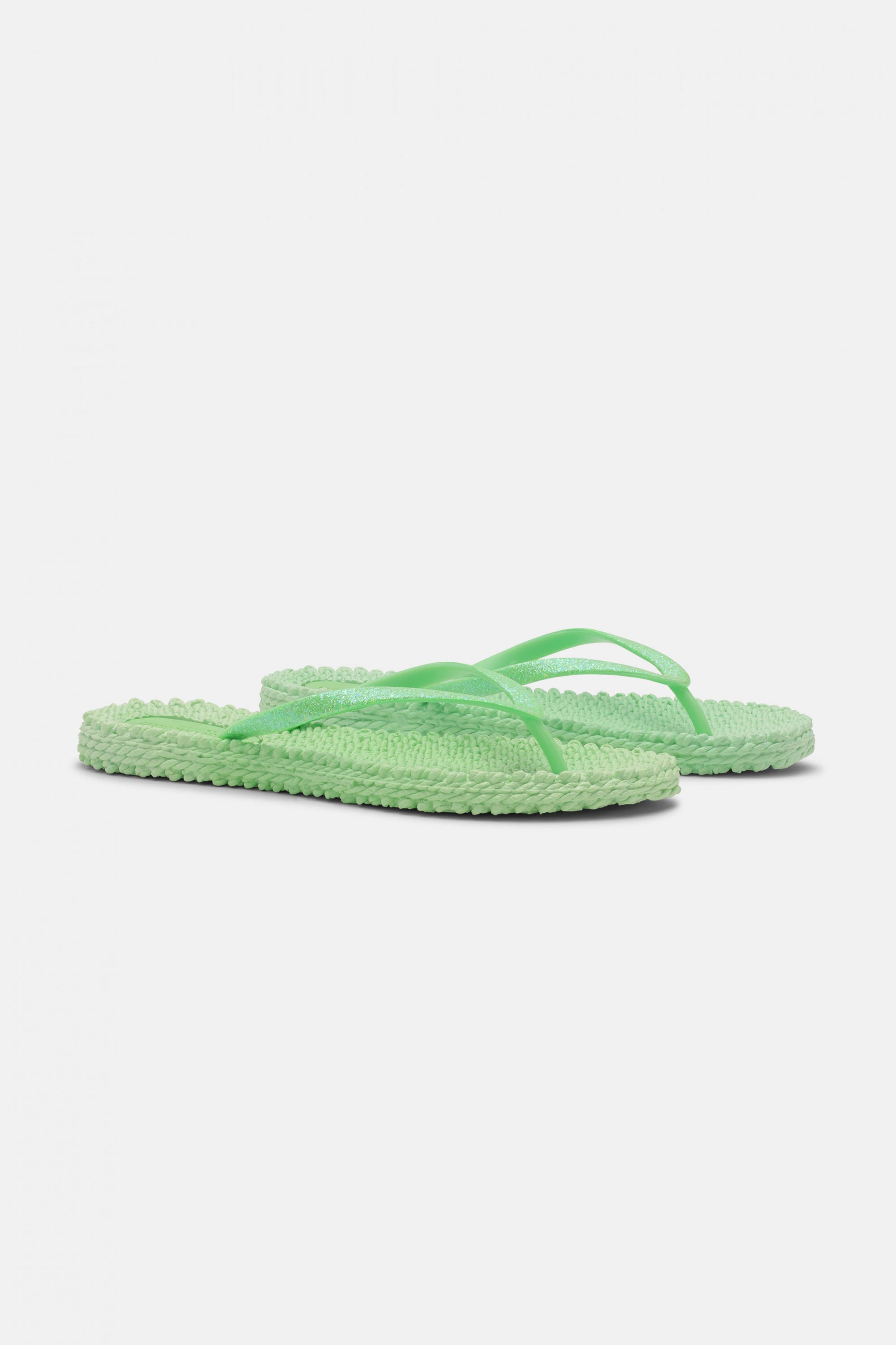 Slippers met glitter CHEERFUL01 - 495 Bright Green | Bright Green | Flip Flop | Ilse Jacobsen