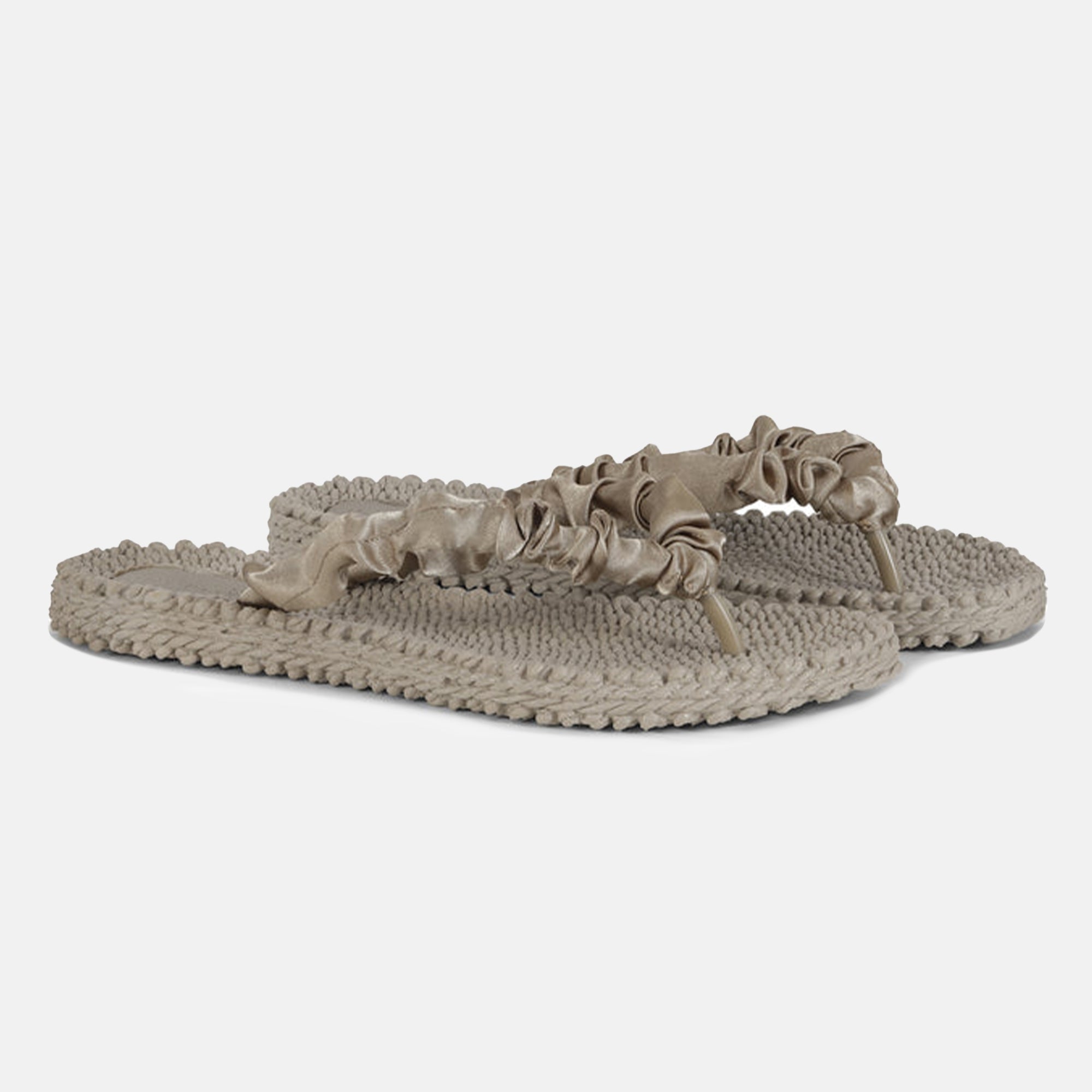 Slippers met satijnen band CHEERFUL06 - 157 Incense | Incense | Flip Flop | Ilse Jacobsen