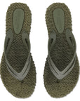 Slippers met lichte plateauzool CHEERFUL13 - 410 Army | Army | Flip Flop | Ilse Jacobsen