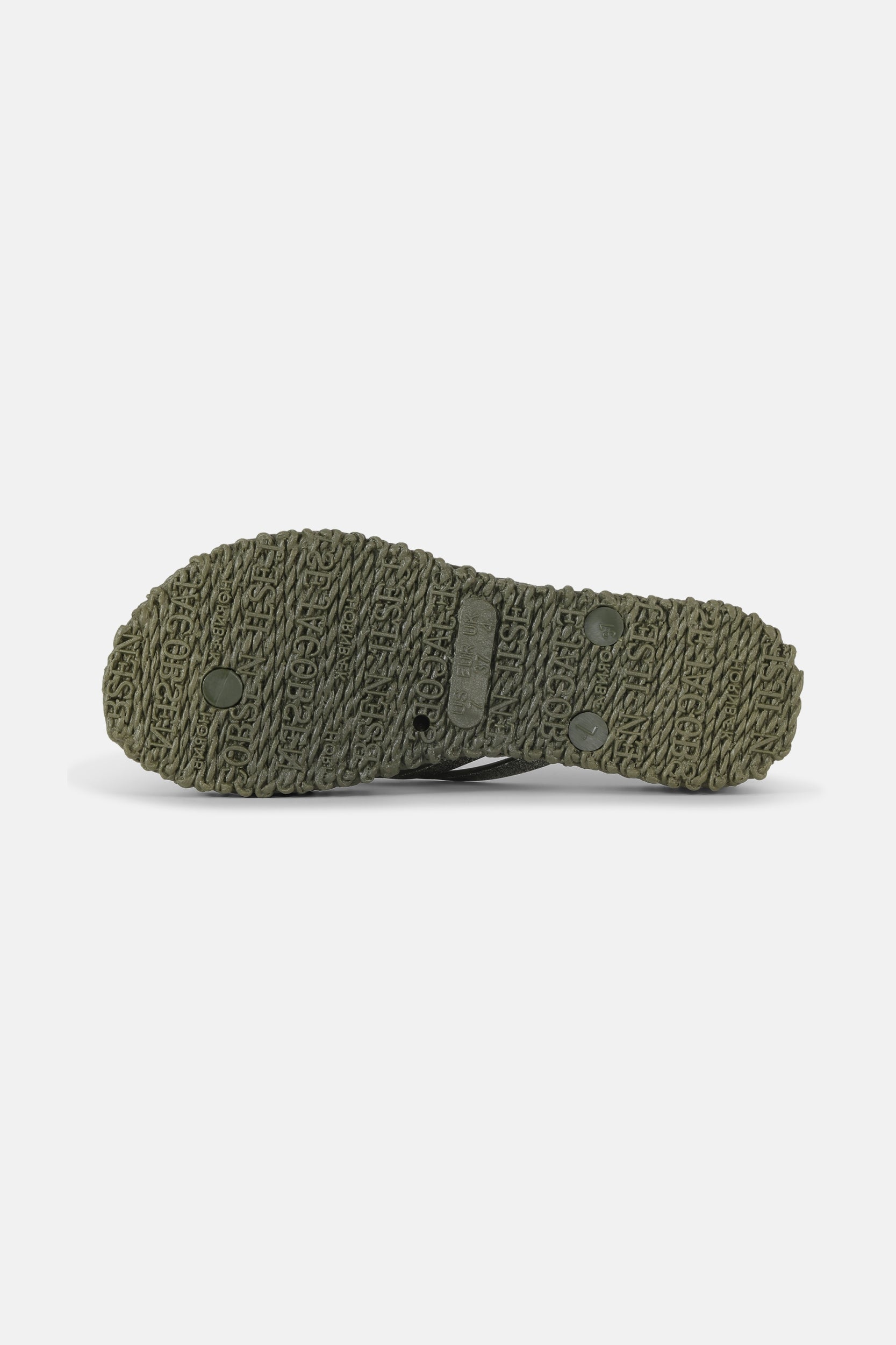 Slippers met lichte plateauzool CHEERFUL13 - 410 Army | Army | Flip Flop | Ilse Jacobsen