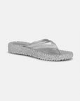 Slippers met lichte plateauzool CHEERFUL13 - 710 Silver | Silver | Flip Flop | Ilse Jacobsen