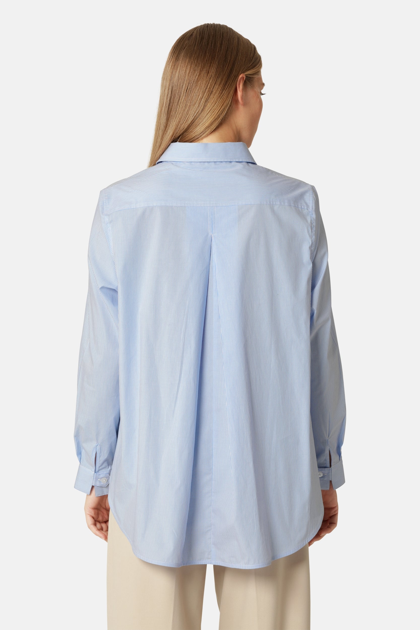 Klassiek Gestreepte Flowy Lange Mouwen Blouse CRISSAPA03ST - 628 Heather | Heather | Shirt | Ilse Jacobsen