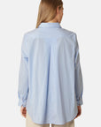 Klassiek Gestreepte Flowy Lange Mouwen Blouse CRISSAPA03ST - 628 Heather | Heather | Shirt | Ilse Jacobsen