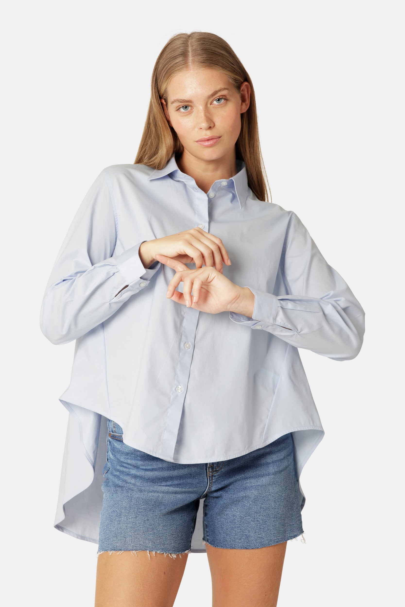 Klassiek Flowy Lange Mouwen Blouse CRISSAPA03 - 628 Heather | Heather | Shirt | Ilse Jacobsen