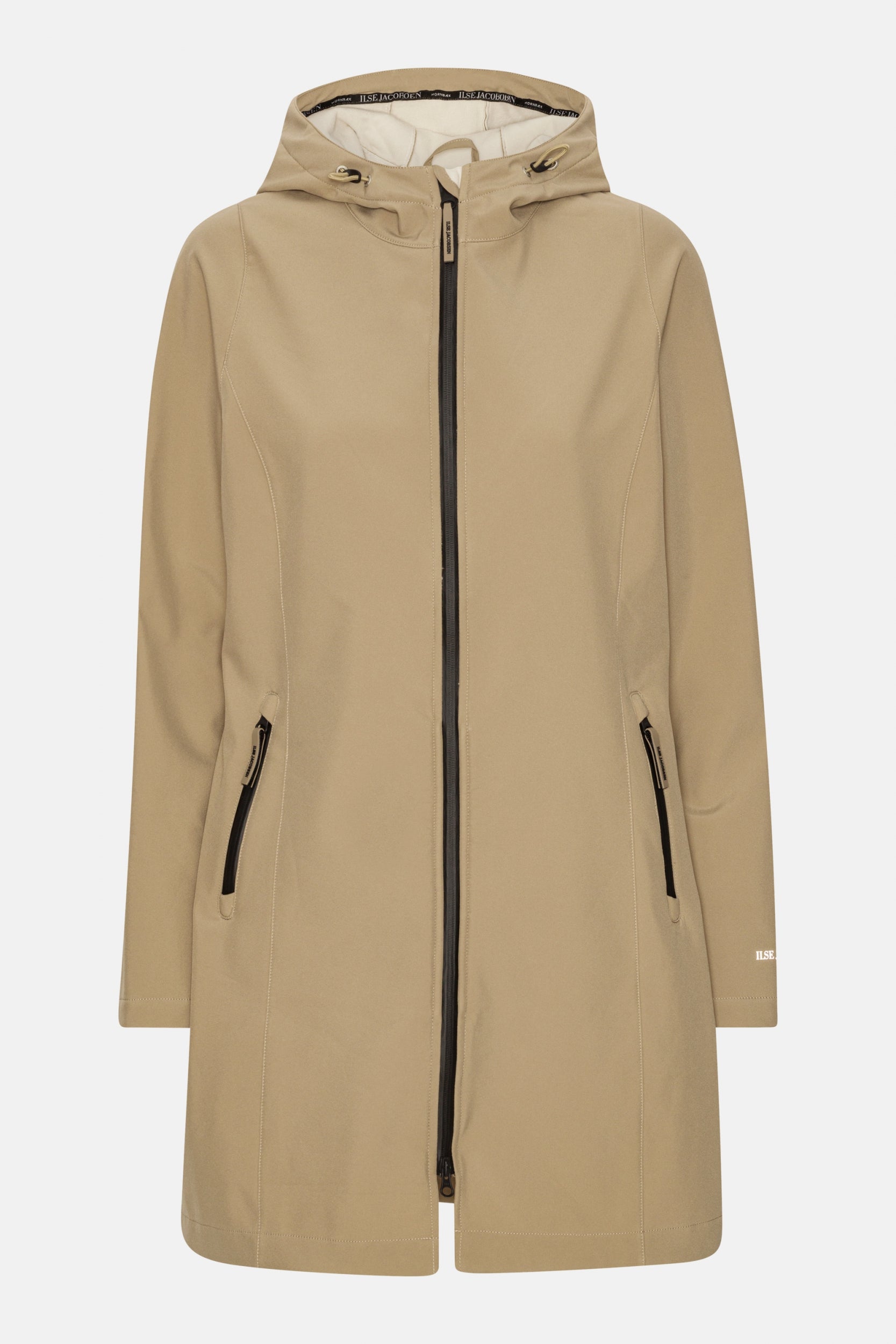 Softshell Regenjas DAYBREAK01B - 105 Greige | Greige | Coat | Ilse Jacobsen