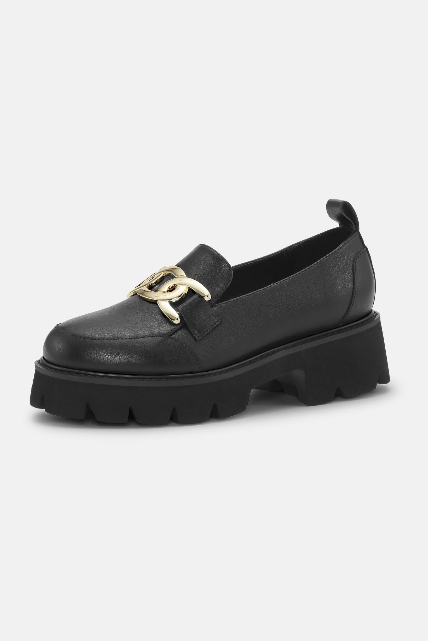 Leren Instappers MILEY6004 - Black 001 | Black | Shoes | Ilse Jacobsen