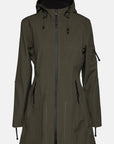 Softshell regenjas RAIN07 - 410 Army | Army | Raincoat | Ilse Jacobsen