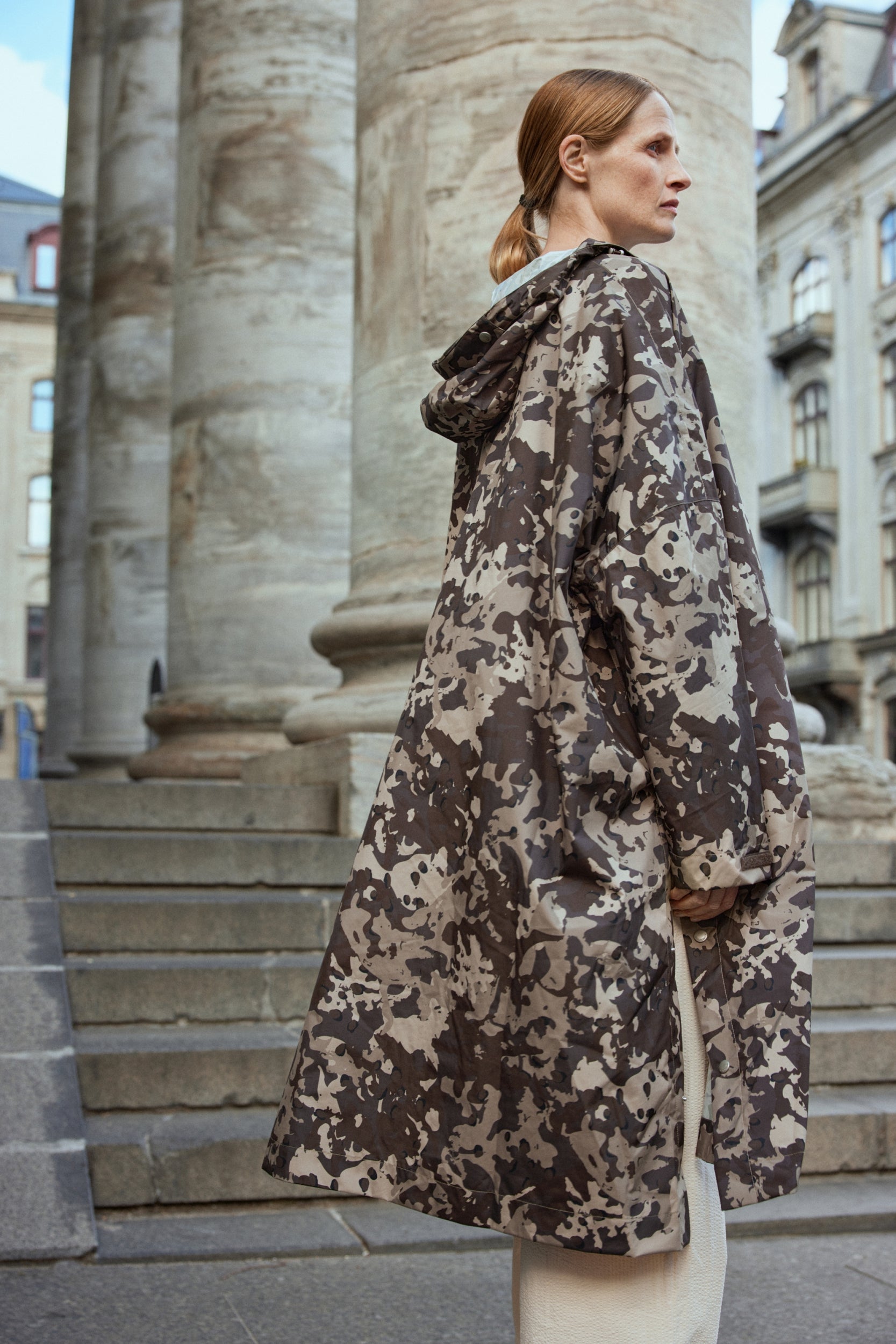 Regenponcho RAIN221SPP - 246 Brown Camo | Brown Camo | Poncho | Ilse Jacobsen