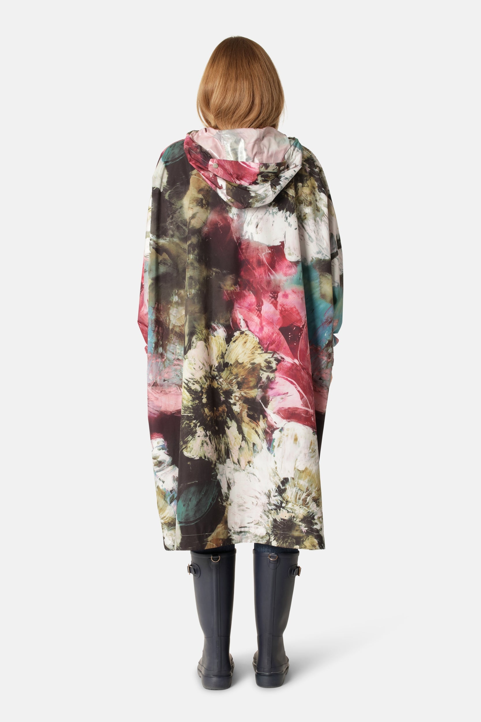 Regenponcho RAIN221SPP - 937 Artistic Flower Print | Artistic Flower Print | Poncho | Ilse Jacobsen