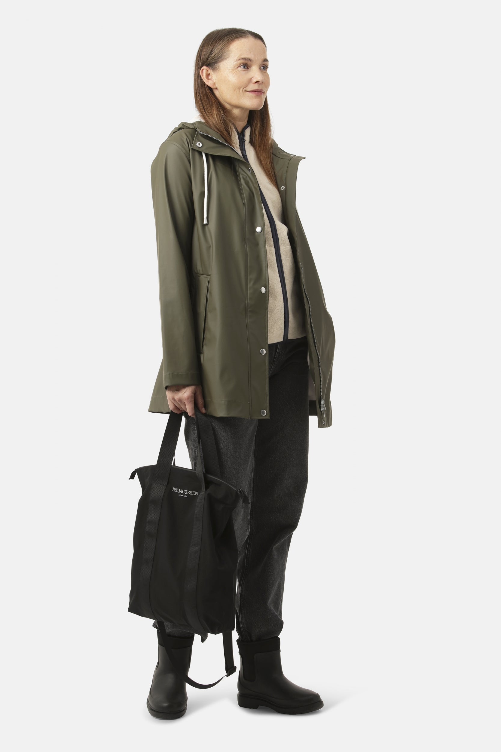 Regenjas RAIN228FR - 410 Army | Army | Raincoat | Ilse Jacobsen