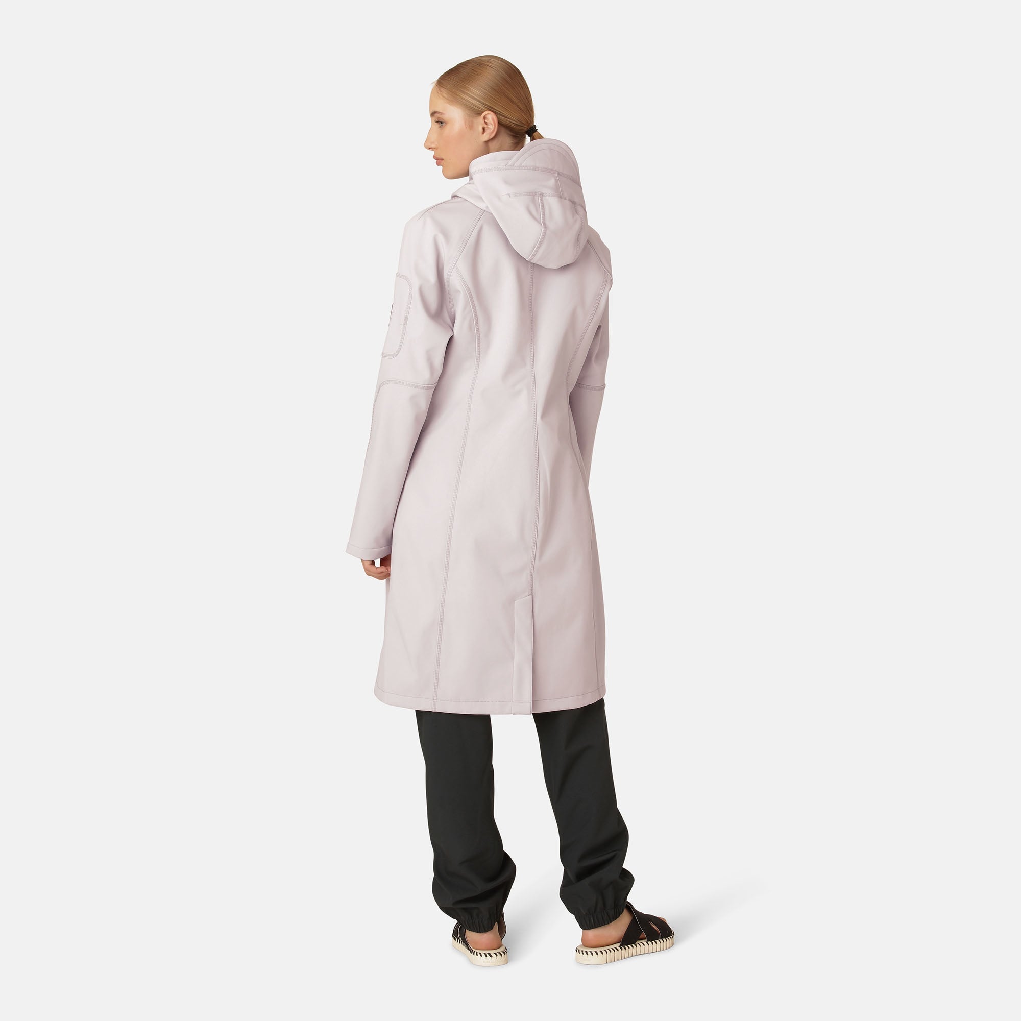 Softshell regenjas lang RAIN37L - 549 Concrete | Concrete | Raincoat | Ilse Jacobsen