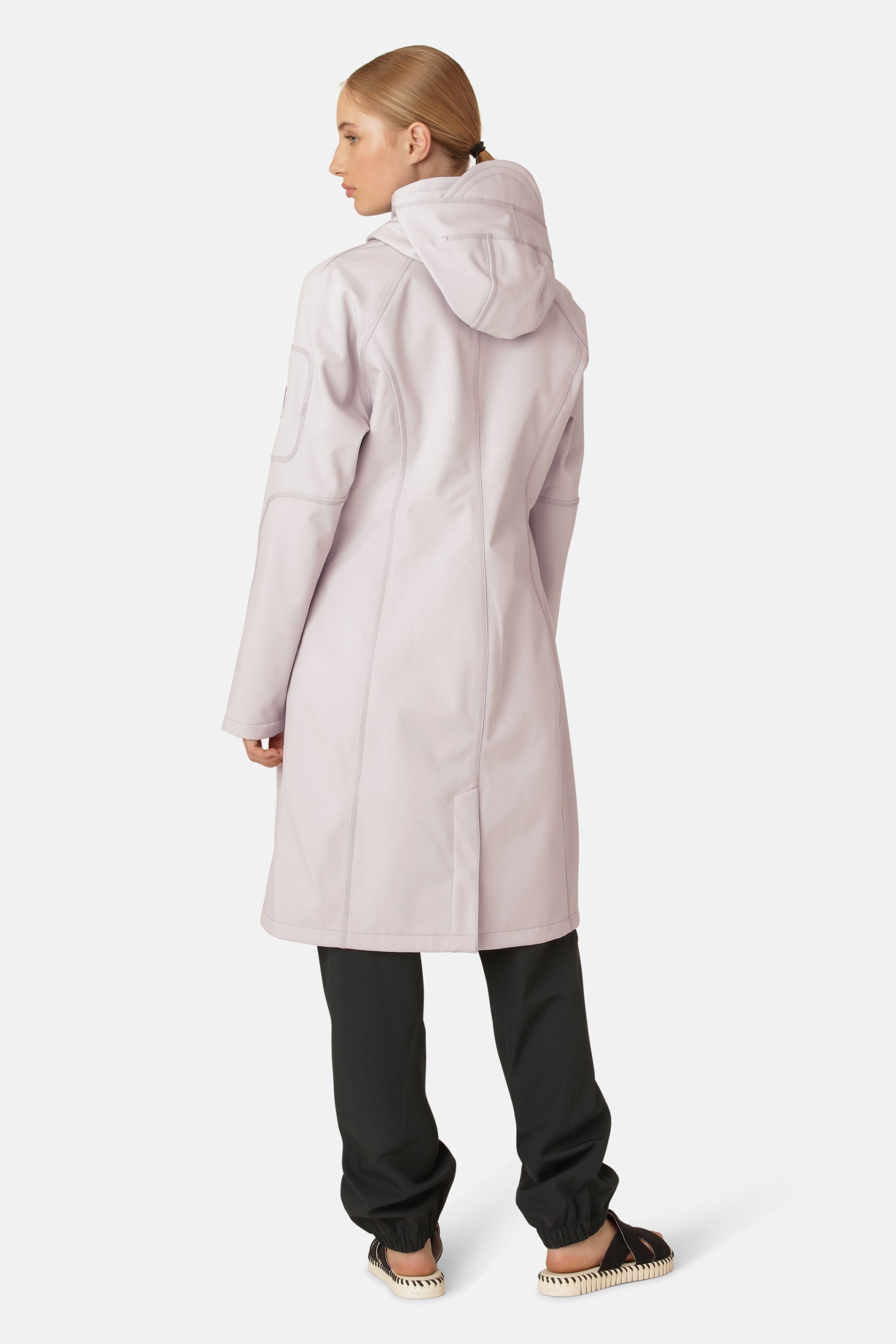 Softshell Regenjas lang RAIN37L - Concrete 549 | Concrete | Raincoat | Ilse Jacobsen