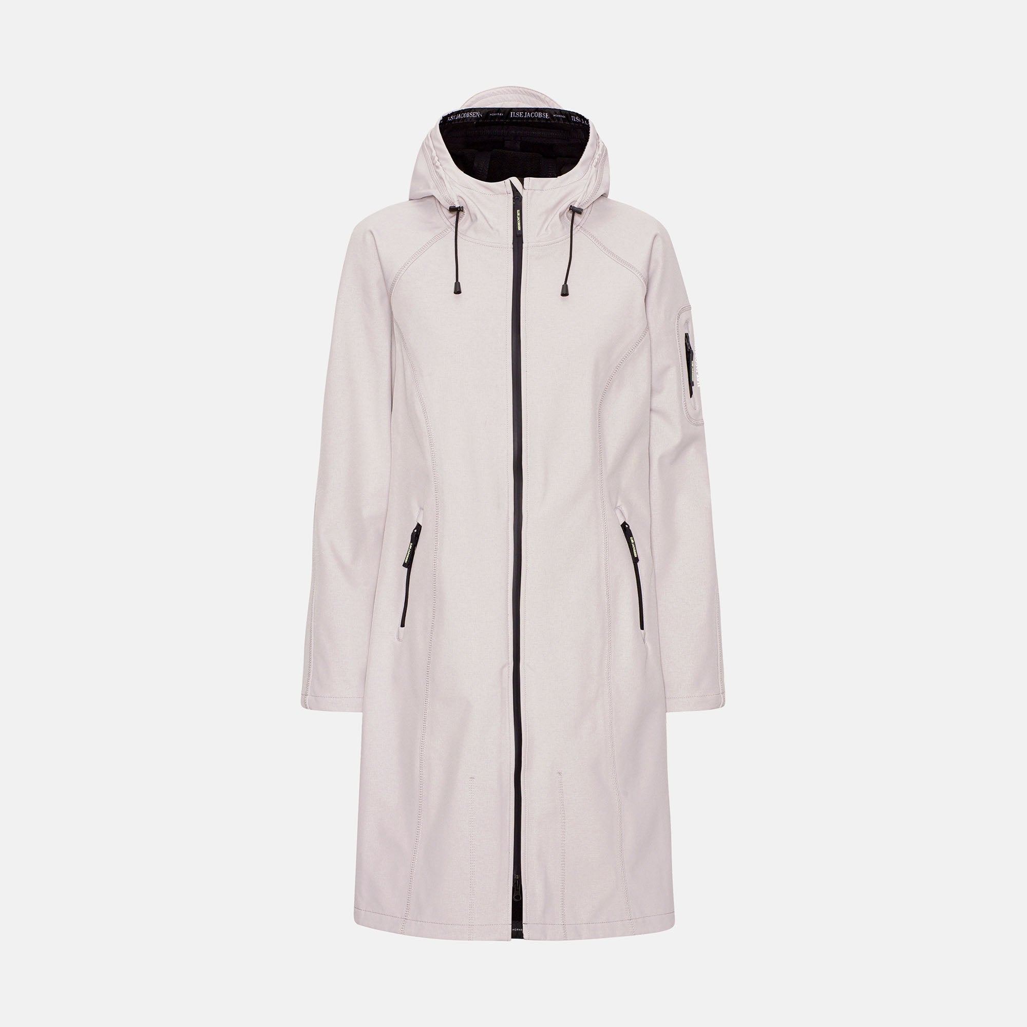 Softshell regenjas lang RAIN37L - 549 Concrete | Concrete | Raincoat | Ilse Jacobsen