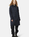 Softshell regenjas lang RAIN37L - 660 Dark Indigo | Dark Indigo | Raincoat | Ilse Jacobsen