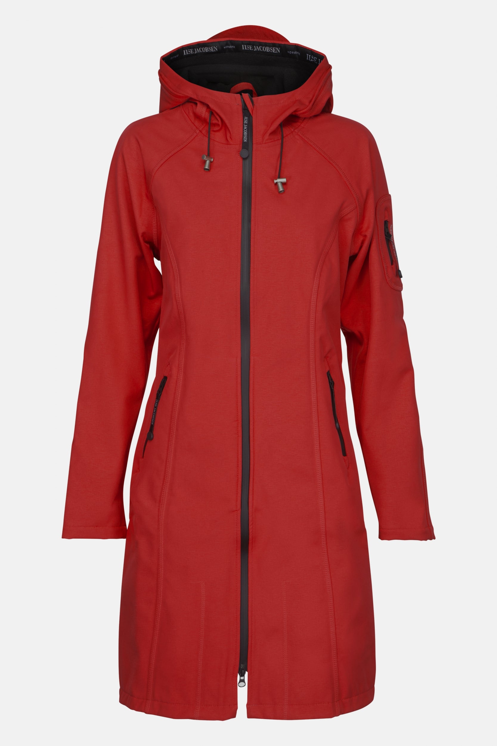 Softshell Regenjas lang RAIN37L - Fire 905 | Fire | Raincoat | Ilse Jacobsen