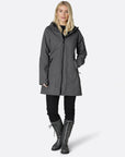 Softshell regenjas RAIN37 - 033 Dark Shadow | Dark Shadow | Raincoat | Ilse Jacobsen