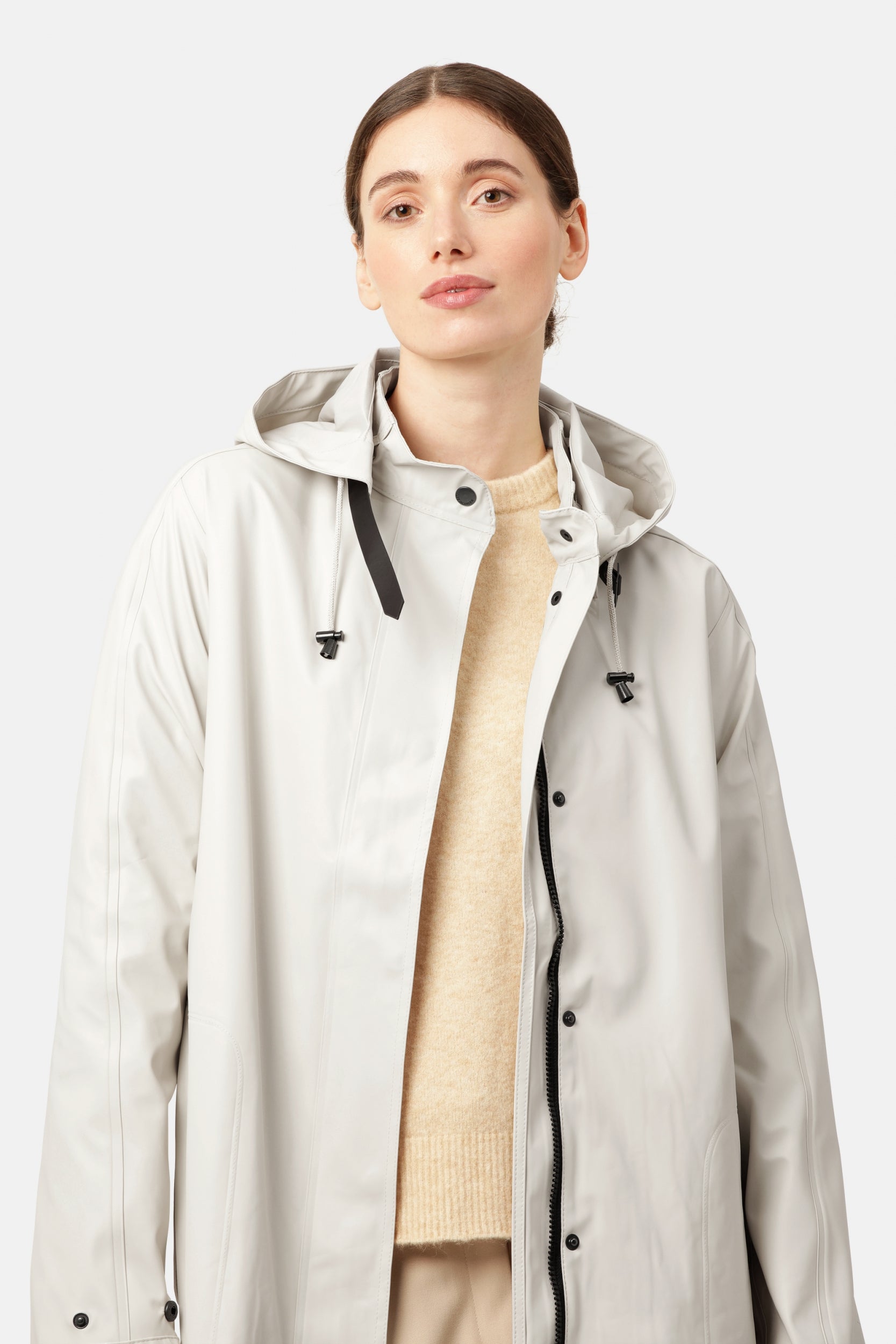 Regenjas RAIN71 - 121 Milk Creme | Milk Creme | Raincoat | Ilse Jacobsen