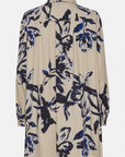 Lange Mouwen Tuniekjurk TENCELLA06P - 116 Sand Artsy Stroke Flower | Sand Artsy Stroke Flower | Shirt | Ilse Jacobsen