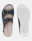 Sandalen met verstelbare gespen TULIP1037 - 699100 Blue Greyness White | Blue Greyness White | Shoes | Ilse Jacobsen