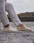 Instappers Heren TULIP143MEN beige zool - 144111 Kit Pearled Ivory | Kit Pearled Ivory | Shoes | Ilse Jacobsen