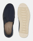 Instappers Heren TULIP143MEN beige zool - 660111 Dark Indigo Pearled Ivory | Dark Indigo Pearled Ivory | Shoes | Ilse Jacobsen