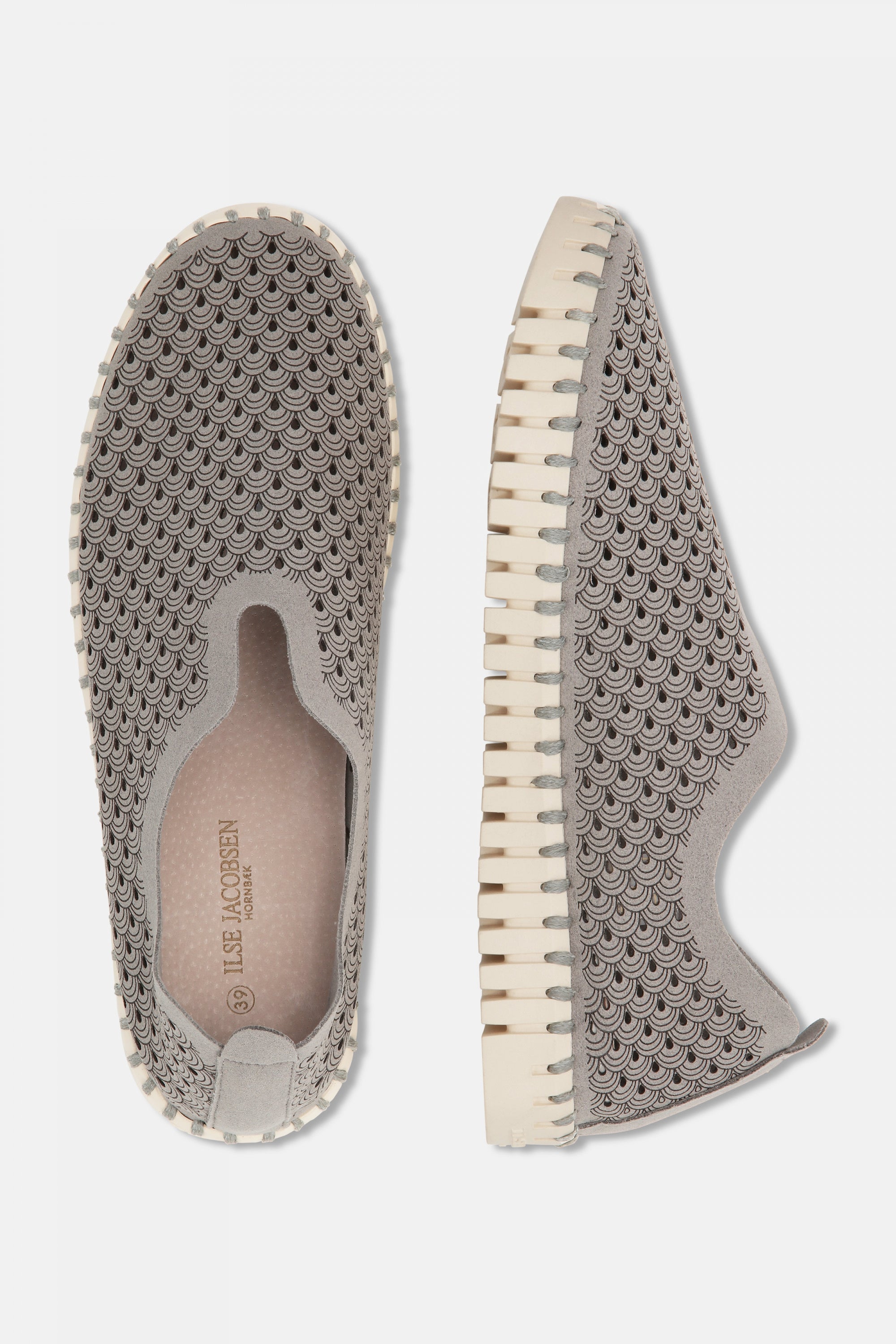 Instappers TULIP3275 beige zool - 006 Grey | Grey | Shoes | Ilse Jacobsen