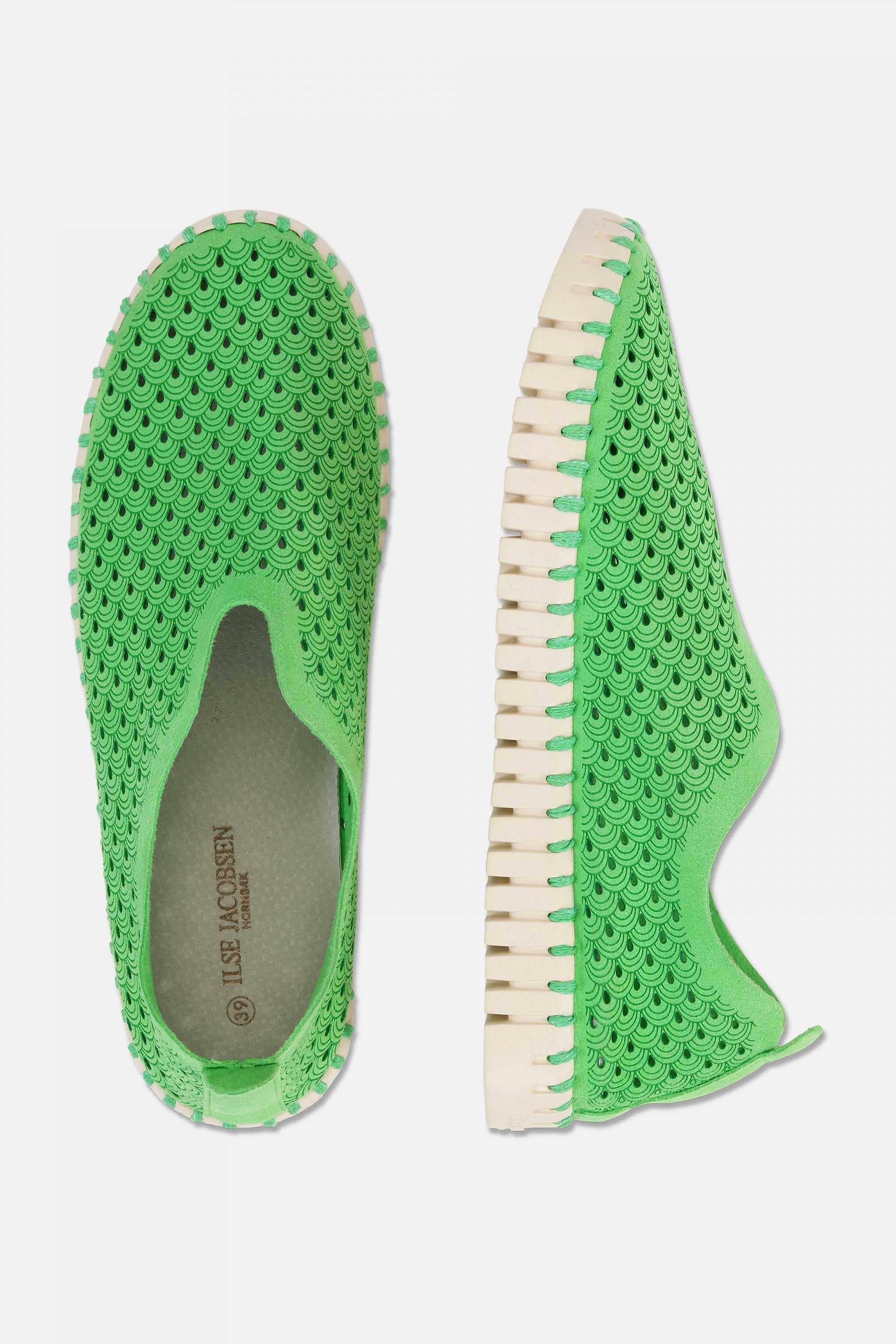 Instappers TULIP3275 beige zool - 493 Fern Green | Fern Green | Shoes | Ilse Jacobsen