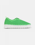 Instappers Platform TULIP3373W witte zool - 495 Bright Green | Bright Green | Shoes | Ilse Jacobsen