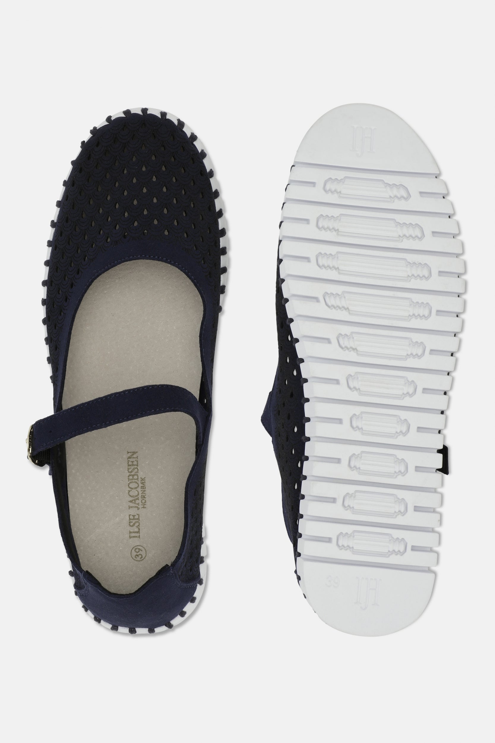 Tulip Ballerina TULIP3476 - 660100 Dark Indigo White | Dark Indigo White | Shoes | Ilse Jacobsen