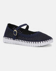 Tulip Ballerina TULIP3476 - 660100 Dark Indigo White | Dark Indigo White | Shoes | Ilse Jacobsen