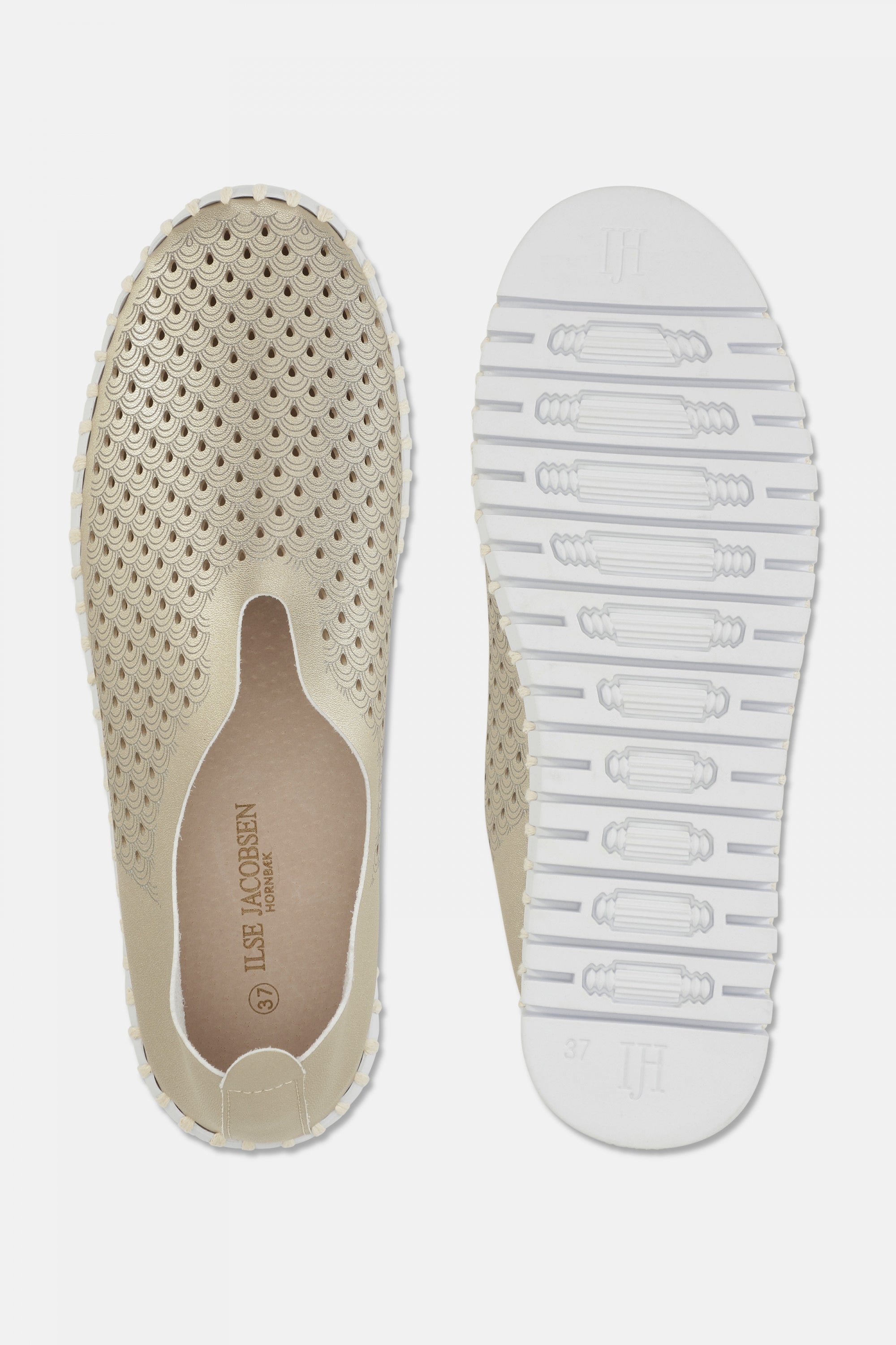 Chaussures à enfiler avec semelle blanche TULIP3576  - 780 Platin | Platin