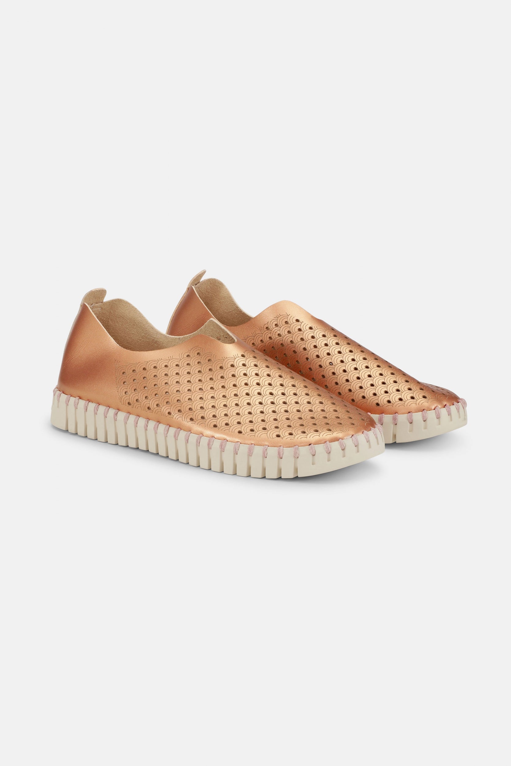 Instappers TULIP3576 beige zool - 708 Rose Gold | Rose Gold | Shoes | Ilse Jacobsen