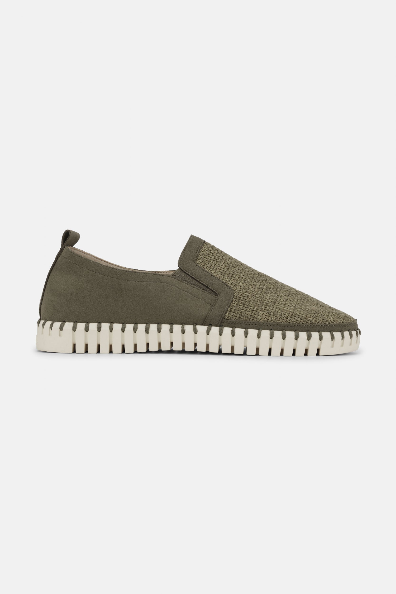 Instappers Heren Tulip3885 beige zool - 465111 Deep Olive Pearled Ivory | Deep Olive Pearled Ivory | Shoes | Ilse Jacobsen